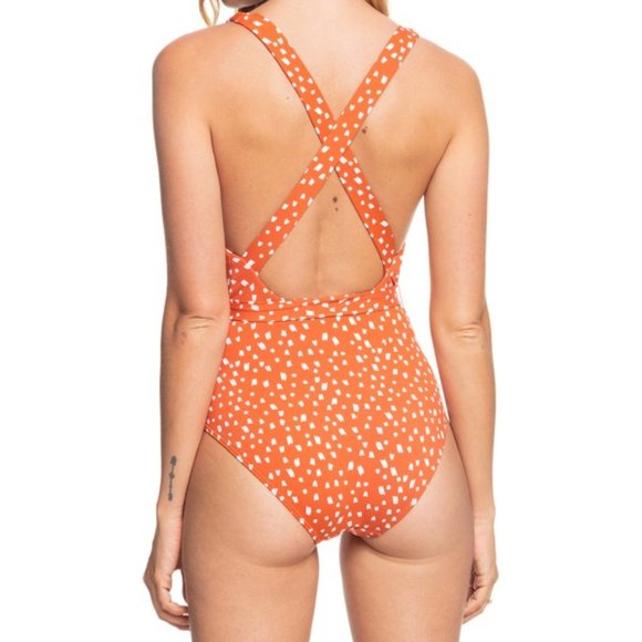 Roxy Tropical Oasis Knotted One Piece Women's size XS - Picture 2 of 9